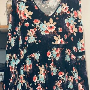 Floral V-Neck Dress